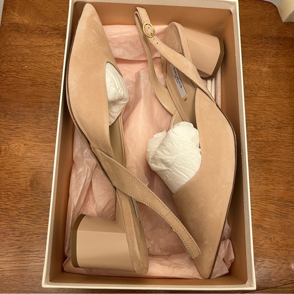 NWT MM LaFleur Irene 1.0 Slingback Beige Suede size 41/ approx us 10 - Picture 3 of 12